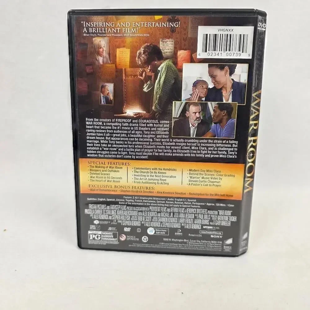 War Room DVD Christian Movie Prayer Film